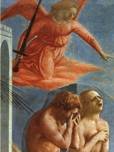 From Cacciata dei progenitori dall'Eden by Masaccio